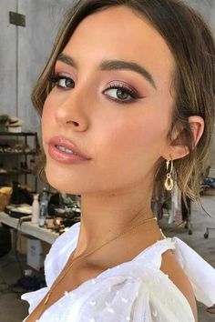 Boho Wedding Makeup, Wedding Eye Makeup, Wedding Makeup For Brown Eyes, Day Makeup Looks, Best Wedding Makeup, Bridesmaid Hair Makeup, Bridal Makeup Natural, Wedding Day Makeup