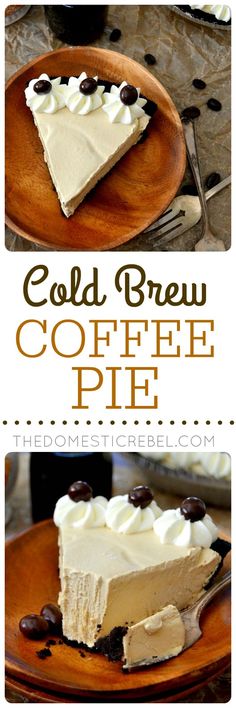 the cover of cold brew coffee pie