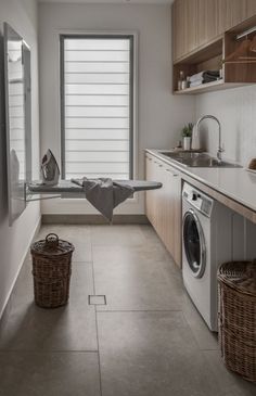 the laundry room is clean and ready for us to use