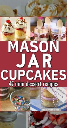 mason jar cupckaes, mini mason jar desserts, cake in a jar recipe, dessert jars ideas, mason jar desserts recipes, cupcake in a jar, easy desserts end ou Mason Jar Desserts Make Ahead, No Bake Jar Desserts, Cake Jar Recipes, Mini Mason Jar Desserts, Mason Jars Recipes, Easy Mini Desserts, Best Gluten Free Cake Recipe