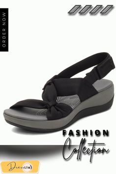 Summer Sandals for Women Summer Beach Shoes Buckle Design Thick Sole Sandals Fashion Ladies Casual Shoes Chaussure Femme Vacation Sandals With Arch Support And Ankle Strap, Ankle Strap Sandals With Arch Support For Vacation, Black Round Toe Slingback Sandals For Beach Season, Black Slingback Sandals With Round Toe For Beach Season, Summer Synthetic T-strap Slingback Sandals, Beach Sandals With Arch Support And Ankle Strap, Trendy Summer Wedge Sandals With Arch Support, Slingback Wedge Sandals With Arch Support For Vacation, Adjustable Ankle Strap Sport Sandals For Summer