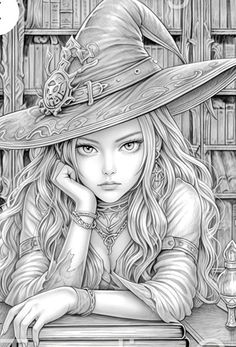 Cool Adult Coloring Pages, Greyscale Coloring Pages, Coloring Pages Halloween, Halloween Coloring Sheets, People Coloring Pages