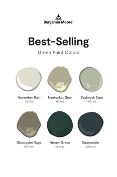 the best selling green paint colors