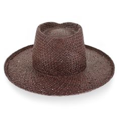 Ferruccio Vecchi of Italy has designed the Belfry Giada as a rancher style fedora with a wide brim and open weave that will keep you looking classy and feeling cool on the warmest of days. Dyed a rich brown, the Giada features adobe and burnt red splashes of color woven into its pronounced teardrop crown for a trend-setting look. FEATURESStyle: Wide Brim RancherMaterial: All Natural StrawDimensions: 4 1/2" Crown, 3" Brim Open Crown Fedora, Pork Pie Hat, Burnt Red, Hat Size Chart, Pork Pie, Cloche Hat, Open Weave, Felt Hat, Wide Brimmed