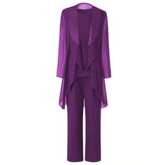 Yunis Lace Sequins Mother of The Bride Pantsuit With Jacket – Cap Point Fitted Two-piece Party Suits, Elegant Two-piece Evening Dress, Elegant Two-piece Wedding Dresses, Elegant Two-piece Set For Evening, Elegant Two-piece Dresses For Wedding, Elegant Two-piece Formal Dress, Elegant Formal Two-piece Dress, Elegant Purple Evening Sets, Elegant Full Length Evening Suits