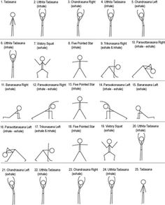 the basic instructions for how to do different poses