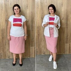 Plus Size Skirt Outfits, Plus Size Pencil Skirt, Plus Size Looks, Diy Clothes And Shoes, Pencil Skirt Outfits, Color Trends Fashion, Stylish Plus