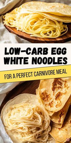 low - carb egg white noodles for a perfect carnivor meal in less than 30 minutes