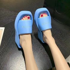 Shipping: Worldwide Express Shipping AvailableDelivery time: 7-15Days Fast ShippingReturns: Fast refund, 100% Money Back Guarantee. Beach Sandals Flip Flops, Winter Activewear, Satin Sandals, Slippers Summer, Square Toe Sandals, Women Slippers, High Heels Shoes, Platform Wedge Sandals, Sandals Flip Flops