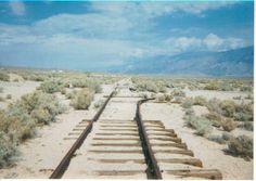 an old train track in the middle of nowhere