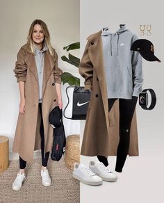 Cozy December Outfits, Stylish Outfits For Traveling, Casual Weekend Outfits For Women Winter, Chic London Outfits, Trip Outfit Ideas Winter, Beige Coat Outfit Casual, Beige Wool Coat Outfits, Casual Winter Outfits For Women Cold Weather, Winter Errands Outfit