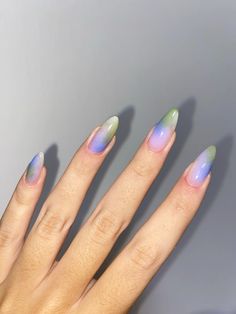 Cool colorful summer nail art Airbrushed nail design Airbrush Summer Nails, Colorful Airbrush Nails, Nail Airbrush Designs, Airbrush Nails Designs, Airbrush Nail Designs, Nails Airbrush, Nails 2025, Splatter Nails, June Nails