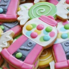 decorated cookies in the shape of an old fashioned radio