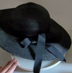 Great vintage hat. Wear from age and storage. Great for dress up day! Vintage Fedora One Size Fits Most, Elegant Adjustable Bonnet For Summer, Elegant Adjustable Summer Bonnet, Elegant Lined Brimmed Sun Hat, Elegant Brimmed Lined Sun Hat, Elegant One-size-fits-most Bonnet, Vintage Black Hat For Spring, Vintage Fedora Hat, One Size Fits Most, Retro Fedora Party Hat