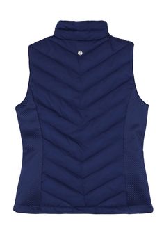 The Balie riding body warmer is a vest style made from polyester with a polyfill lining. The thick quilting is heat-pressed to prevent water seeping in through the seams and this riding vest is also water-repellent and windproof. Features The beaded logo, silver-colored details, and princess seaming add a modern and feminine touch. Offers an adjustable tab at the back. With its double zip, the Balie vest can be worn for horse riding or in town. All the padded jackets by Harcour are made without Fitted Nylon Vest For Cold Weather, Fitted Quilted Nylon Vest, Fitted Nylon Outdoor Vest, Fitted Outdoor Puffer Vest, Fitted Puffer Vest For Outdoor, Sleeveless Nylon Vest With Padded Collar, Quilted Nylon Vest For Cold Weather, Functional Sleeveless Vest With Fleece Lining, Outdoor Sleeveless Quilted Vest