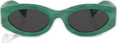 Miu Miu Eyewear, Oval Frame, Sunglass Frames, Miu Miu, Sunglasses, Collage, Frame, Green, Pins