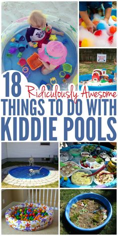 Pool Hacks, Kiddie Pool, Toddler Snacks, Toddler Play, Backyard For Kids, Kids Discover, Toddler Fun, Summer Activities For Kids, Glue Sticks