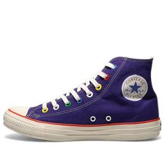 Converse All Star US Jams Hi x Original Jams 'Purple' 31305930 (SNKR/Casual/Unisex/High Top) Sporty Purple Cotton Sneakers, Converse Purple Sneakers For Streetwear, Casual Purple Converse Sneakers, Converse All Star, High Top, All Star, High Tops, Jam, Converse