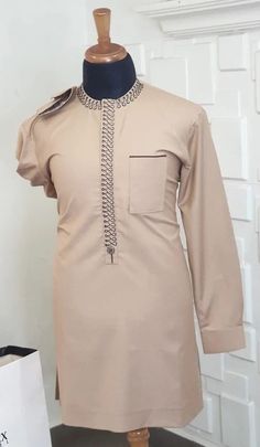 2pcs Men Sets, Cotton Fabric, Different Sizes and Colors, African Men Clothing, All Occasion, Wears, Embroidered, Top and Bottom - Etsy Nigeria Designer Cotton Kurta For Eid, Festive Designer Cotton Sets, Fitted Brown Cotton Sets, Fitted Beige Cotton Sets, Elegant Beige Cotton Kurta, Festive Long Sleeve Cotton Kaftan, Cotton Kurta With Set-in Sleeves For Eid, Brown Cotton Long Sleeve Kaftan, Long Sleeve Brown Cotton Kaftan