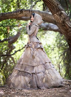 Gowns - Gaia Gown Steampunk Mode, Mode Steampunk, Fantasy Dresses, Fantasy Dress, Steam Punk, Larp