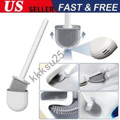 an image of a shower head and brush attachments for the us seller's fast & free