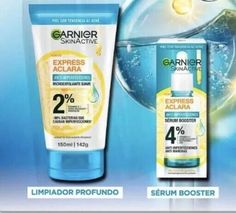 2 GARNIER SKIN ACTIVE EXPRESS ACLARA NUEVO VITAMINA C+ACIDO SALICILICO 2 PACK!. Garnier Skin Active, 2 Pack, Serum, Skin