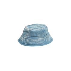 Denim never goes out of style! This retro inspired bucket hat is packable and durable. Made from 100 % cotton, take this with you everywhere. 12." Dia. Denim Blue Summer Hat For Everyday, Denim Blue Cotton Hat For Beach, Denim Blue Summer Hat, Spring Cotton Sun Hat For Streetwear, Summer Denim Blue Cotton Hat, Denim Blue Spring Outdoor Hat, Everyday Denim Hat With Short Brim, Denim Blue Hat For Spring Outdoor, Pre-washed Short Brim Summer Hats