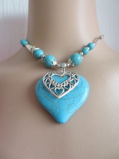 Pendant-Turquoise-Bohemian Silver Heart Pendant -Turquoise-Tibetan Silver- Ethnic Jewellery -gift 16 ins - can be extended See my shop at https://Merlinscaveshop.com A PERFECT PLACE TO FIND THAT SOMETHING SPECIAL FOR SOMEONE Adjustable Bohemian Heart Pendant Jewelry, Bohemian Festival Necklace With Heart Charm, Bohemian Necklace With Heart Charm For Festivals, Turquoise Bohemian Jewelry As Gift, Bohemian Turquoise Jewelry As Gift, Bohemian Heart Charm Necklace For Festivals, Adjustable Bohemian Heart-shaped Jewelry, Bohemian Jewelry With Natural Stones Heart Pendant, Bohemian Turquoise Heart Pendant Necklace