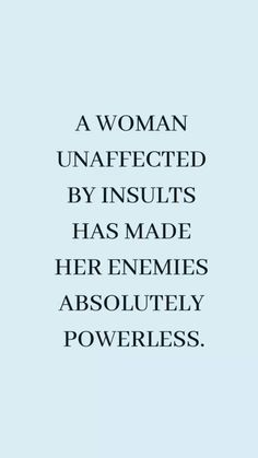 a woman unaffected by insils has made her enemies absolutely powerless