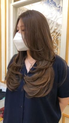 Front Layers Long Hair Blowout, Layer 3 Trap Hair, Three Layer Haircut Long, Overdirected Long Layers, Angles Long Hair, Long Tapered Haircut For Women, Trendy Haircuts For Long Hair Layers, Three Layers Haircut, Layer Oval Haircut Long