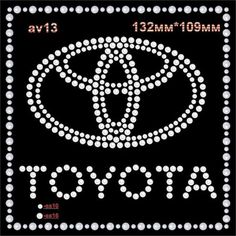 Swarovski Car Tuning Логотип из страз "Toyota" #swarovski #luxury #blacksaphir #car #logo #emblem #crystal Crochet Blanket Video, Rhinestone Designs Pattern, Gems Art, Rhinestone Art