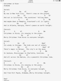 a screen shot of an old song from the movie christmas carols in d e