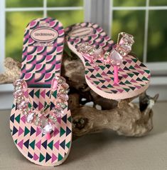 Get ready to fall in love with this elegant design. Our sandals are beloved for their timeless style , exceptional comfort and high attention to details.The amazing printed footbed makes this sandals stand out from the crowd and the glamorous colorful rhinestone is carefully wrapped and sewed to the straps with the most perfect and soft silk yarn. Now you can elevate your look without sacrificing comfort.Each piece is carefully designed and impeccably handmade with the finest Brazilian materials Multicolor Rhinestone Sandals For Spring, Summer Multicolor Sandals With Rhinestones, Multicolor Rhinestone Sandals For Summer, Multicolor Rhinestone Beach Sandals, Spring Rhinestone Flip Flops With Round Toe, Elegant Multicolor Embellished Sandals, Elegant Embellished Multicolor Sandals, Elegant Multicolor Sandals For The Beach, Elegant Multicolor Beach Sandals