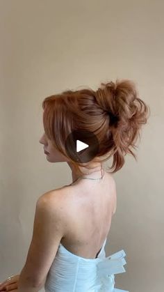 1M views · 118K reactions | Romantic high updo🌹on @julia.hatchh with color by @hairby_chrissy! The weather is cooling down which means wedding season is upon us!👰🏻‍♀️Message @hairbyhannahmoore or @habitevents for bridal hair! | Hannah Moore ARIZONA/OC HAIRSTYLIST