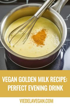 Vegan Golden Milk Recipe Ayurveda Drinks, Vegan Golden Milk, Temple Food, Golden Milk Recipe, Vegan Drinks Recipes, Vegan Dips, Cooking Vegan, Quinoa Sweet Potato, Coffee Creamers