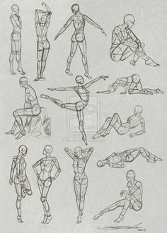 an image of a person doing yoga poses in various positions and postures, including the legs