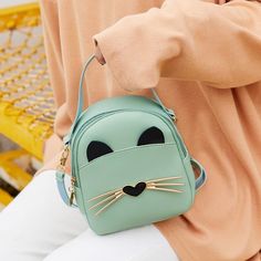 Dimension: *1cm = 0.4 Inch Preppy Bags, Mini Mochila, Cat Backpack, Top Backpacks, Adjustable Bag, Cat Bag, Small Women, Crossbody Clutch, Classic Backpack