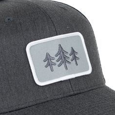 The TriPine Patch Trucker Hat is a stylish and functional addition to your wardrobe. The hat features a mesh back panel for ventilation and a snapback closure for a adjustable, comfortable fit. The front panel is decorated with a cool, embroidered TriPine Patch design. Whether you're hitting the trails or just running errands, this hat is a great way to show your love for the outdoors. Outdoor Trucker Hat With Embroidered Patch, Outdoor Trucker Hat With Patches, Cotton 5-panel Trucker Hat For Outdoor, Sporty 5-panel Trucker Hat For Hiking, 5-panel Trucker Hat With Logo Patch For Camping, Hat Collection, Coastal Blue, Blue White And Black, Fall Accessories