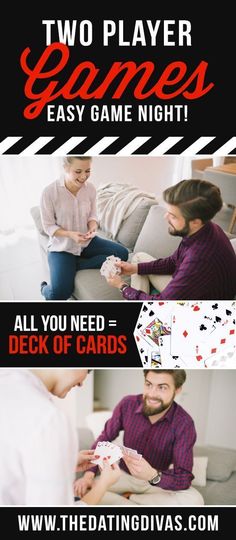 two player games are being played in the living room and on the couch, one is playing cards