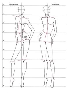 an image of a woman's body with the measurements for each part of her body