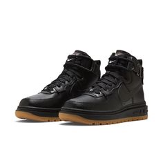 Nike WMNS Air Force 1 High Utility 2.0 'Black Gum Medium Brown' DC3584-001 Nike Air Force 1 High, Air Force 1 High, Black Gums, Hot Shoes, Nike Store, Medium Brown, Nike Sb, Nike Dunk, Nike Air Force 1