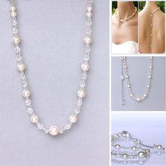 #weddings #jewelry #necklaces #bridaljewelry #weddingjewelry #crystalnecklace #bridalnecklace #weddingnecklace #bridesmaidnecklace #crystaljewelry #czbridalnecklace #pearldropnecklace #collierdecristal #backdropnecklace #bridalbacknecklace Silver Crystal Beaded Necklace With Pearl Chain, Silver Beaded Necklace With Pearl Chain, Silver Single Strand Crystal Necklace For Wedding, Silver Crystal Bridal Necklace With Round Beads, Adjustable Silver Beaded Necklace For Wedding, Beaded Silver Crystal Necklace For Wedding, Silver Beaded Crystal Necklace For Wedding, Silver Beaded Crystal Necklaces For Weddings, Silver Crystal Necklace With Pearl Drop