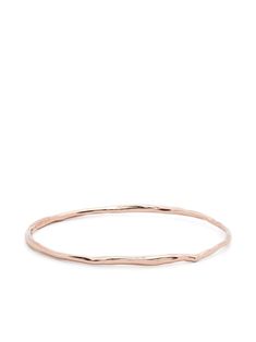 rose gold hand-hammered effect sculpted design pull-on style Elegant Hammered Rose Gold Bracelets, Hammered Rose Gold Cuff Bracelet Gift, Hammered Rose Gold Bangle, Adjustable Hammered Rose Gold Bangle, Luxury Gold Hammered Bangle, Adjustable 14k Rose Gold-filled Bracelet, Hammered Bangles, Fine Rings, Iconic Bags