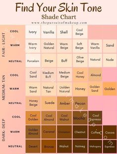 Different Skin Tone #fashion Skin Color Palette Names, Pretty Color Names, Skintone References, Skin Tone Names, Find Your Skin Tone, Light Brown Skin Tone, Cold Skin Tone, Seasonal Analysis