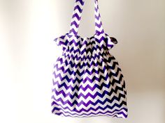 Chevron Tote Bag Purple Tote Bag Purple Beach Bag Purple - Etsy Purple Tote Bag, Purple Beach, Logo Wear, Chevron Fabric, Purple Bag, Grocery Tote, Handmade Tote, Etsy Products, Kansas City Mo