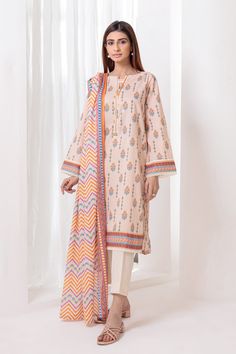 Bonanza Satrangi Fawn Lawn Suit Ask222p13 Eid Pret 2022 Bonanza Satrangi, Fawn Design, Suits Online Shopping, Lawn Suit, Pakistani Fashion Casual, Lawn Shirts, Lawn Suits, Shalwar Kameez, Suit Fabric