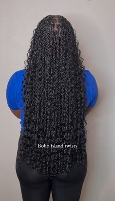 Passion Boho Twist, Goddess Island Twist, Medium Boho Twist, Twist Boho Braids, Bohemian Island Twists, Island Twist Boho, Bohemian Twist Braids, Beautiful Braids For Black Women