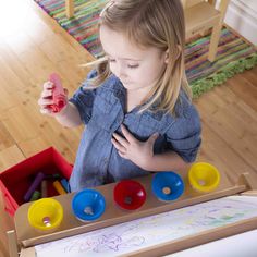 The transformative Desk to Easel Art Cart by Guidecraft is the perfect art space for your budding artist. Easily switch from a flat art desk to an angled drawing station with durable hinges that lock into place. The double-sided easel can be set up as a chalkboard, a write-on/wipe-off board, or used with the included paper roll, allowing multiple artists to work at the same time. Complete with a variety of storage compartments and included fabric bins, this unique art furniture provides the perf Kids Art Table, Folding Board, Art Activities For Toddlers, Kids Desk, Activity Center, Art Cart, Open Ended Toys, Kids' Desk, Art Easel