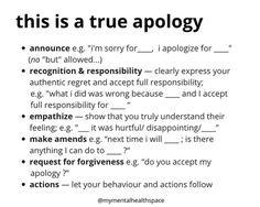 True Apology, Communication Relationship, Relationship Lessons, Relationship Therapy, Relationship Advice Quotes, Healthy Communication, Relationship Psychology, Healthy Relationship Tips, Writing Therapy