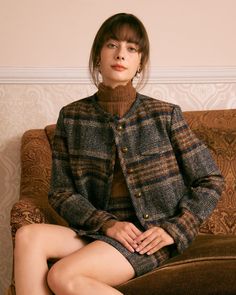 Free shipping on orders over $69. Shop The Brown Striped Single Breasted Jacket - brown - xs,s at RIHOAS. Creative Professional Outfit, Androgynous Formal Wear, Fall Professional Outfits, Corporate Fits, Casual Vintage Outfits, I Have Nothing To Wear, College Clothes, Office Women, Tailored Clothes